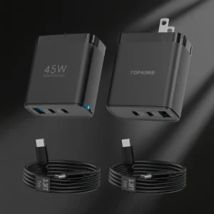 2packs 45W 3 Port USB Charger