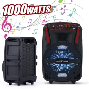 1000W Portable Bluetooth Speaker 8"